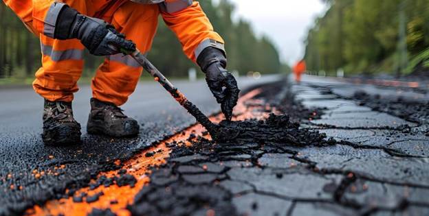 Cracked asphalt Repair